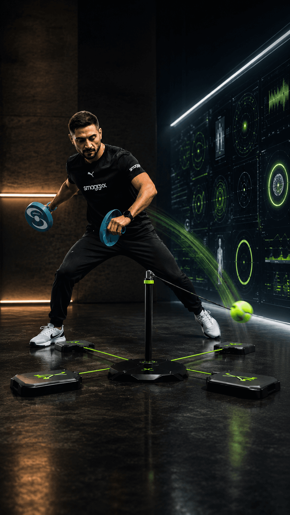 Player using SMAGGXX for body and brain training
